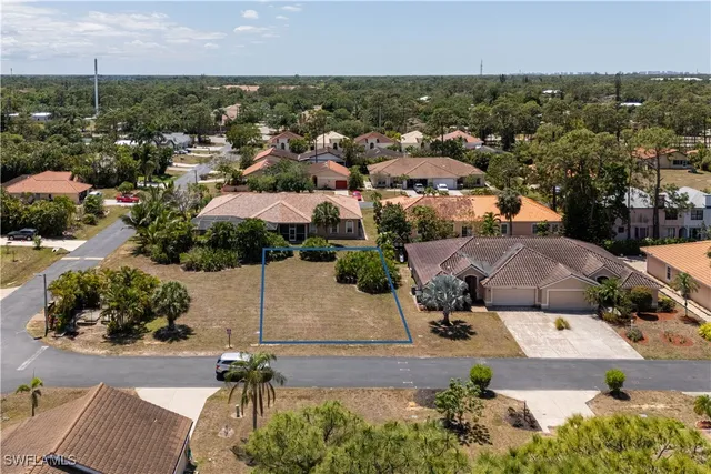 an aerial view of multiple house