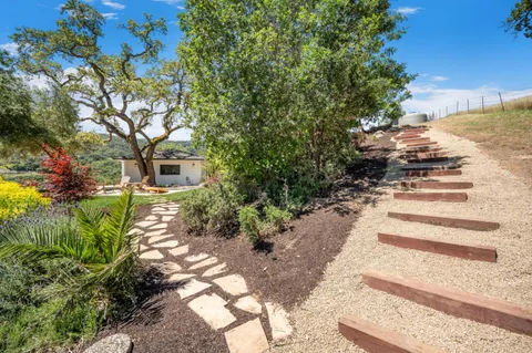 front view of a house with entertaining space