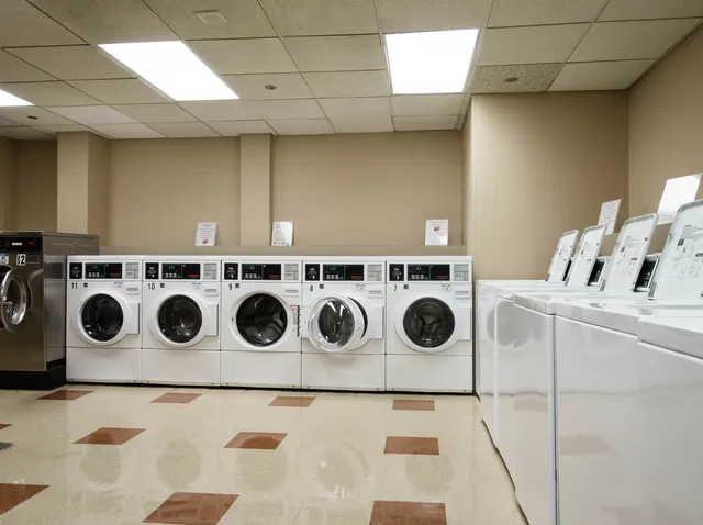 a utility room with washer and dryer