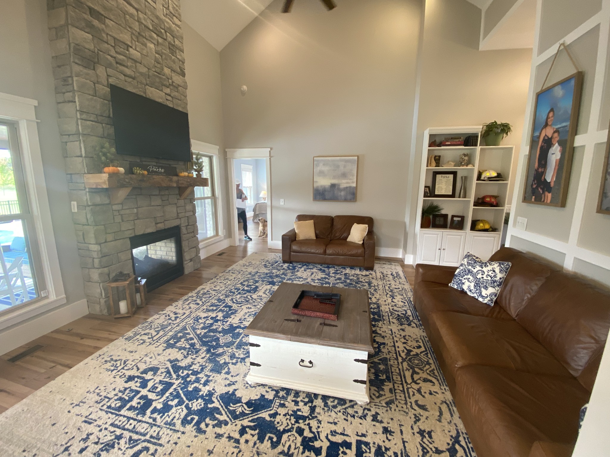 535 Tom Link Road Cottontown, TN 37048 - Photo 7 of 37 a living room with furniture and a fireplace