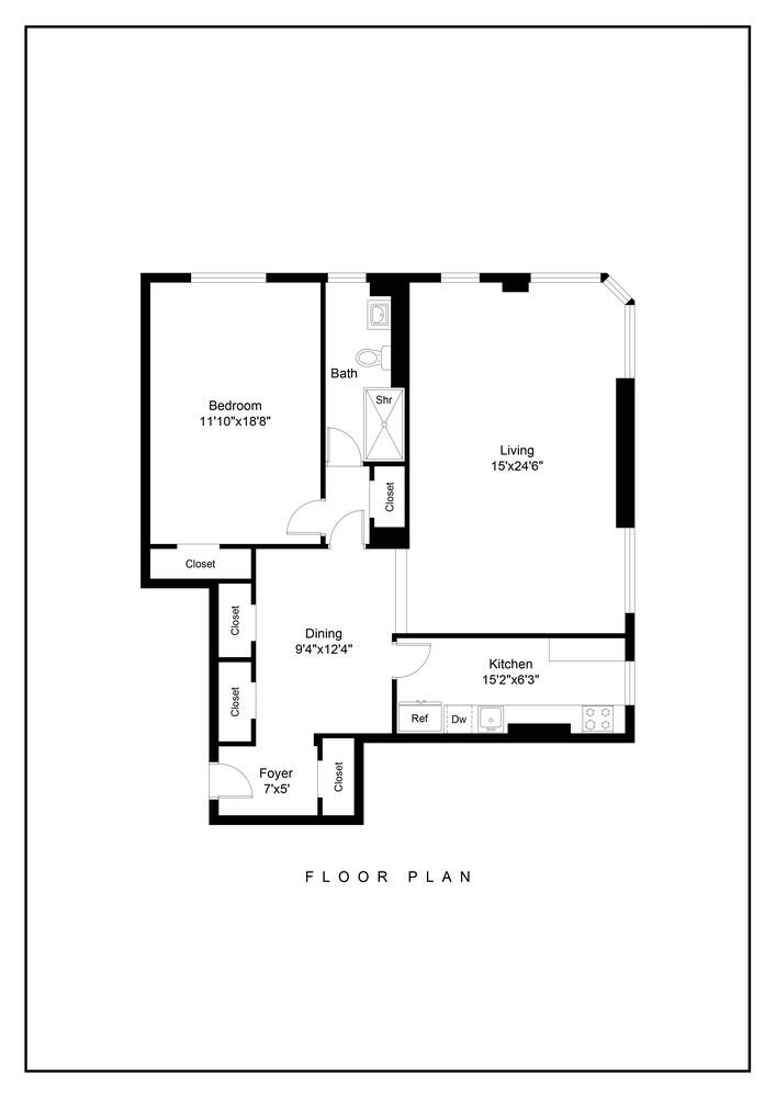19 East 88th Street, Unit 4H Manhattan, NY 10128 - Photo 12 of 12 a picture of a floor plan