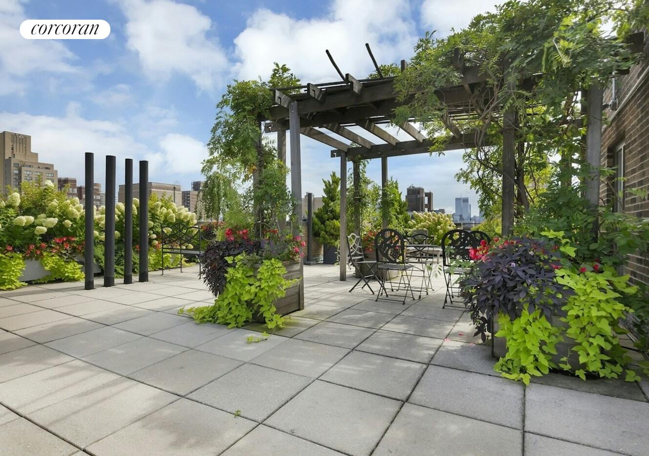 19 East 88th Street, Unit 4H Manhattan, NY 10128 - Photo 10 of 12 a view of a chairs and table in a backyard
