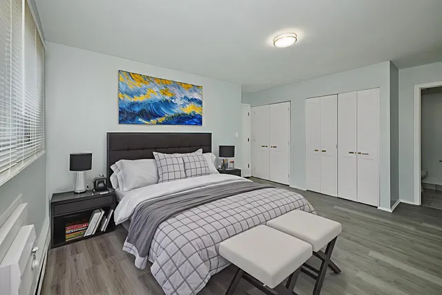 a view of a building with a yard