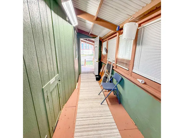 a view of a city and ocean view