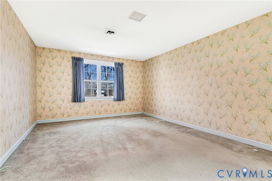 2820 Euphoria Road Chester, VA 23831 - Photo 27 of 38 Carpeted spare room featuring wallpapered walls