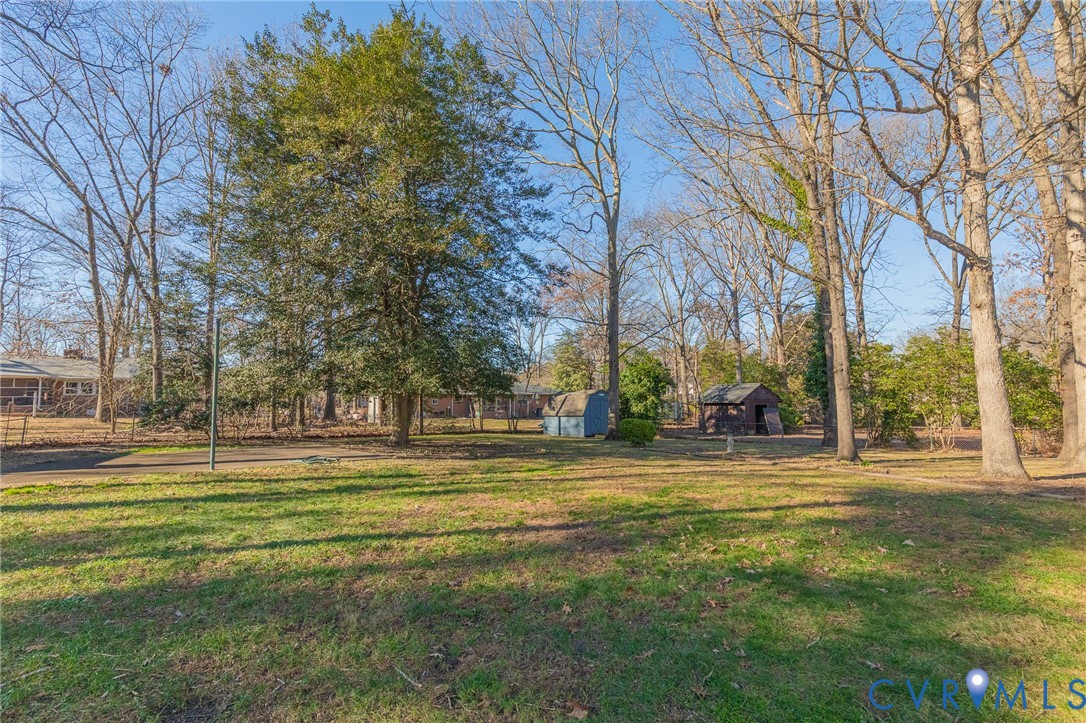 2820 Euphoria Road Chester, VA 23831 - Photo 37 of 38 View of grassy yard with a gazebo and a shed