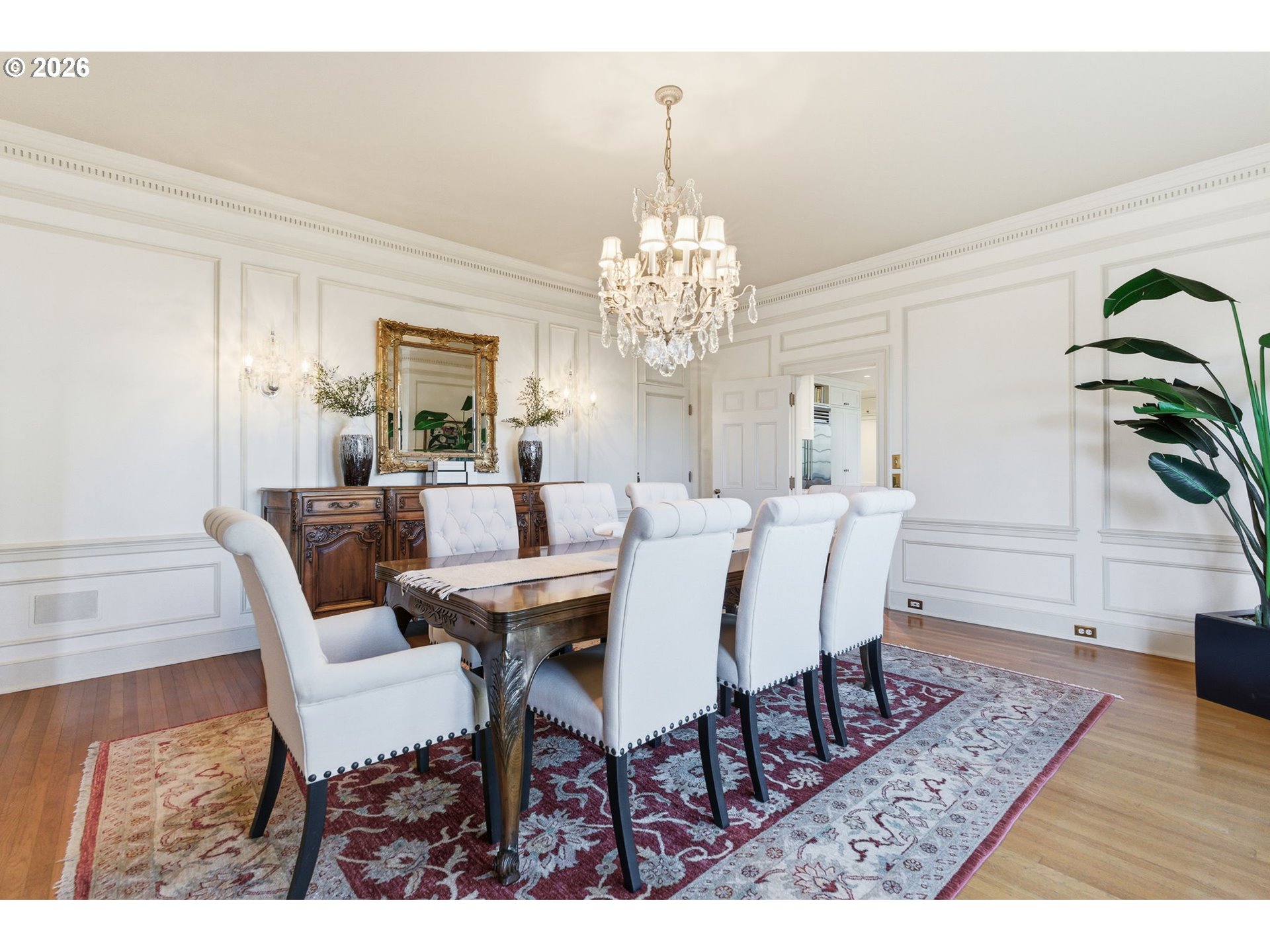 2393 South Military Road Portland, OR 97219 - Photo 12 of 48 a view of a dining room with furniture and wooden floor