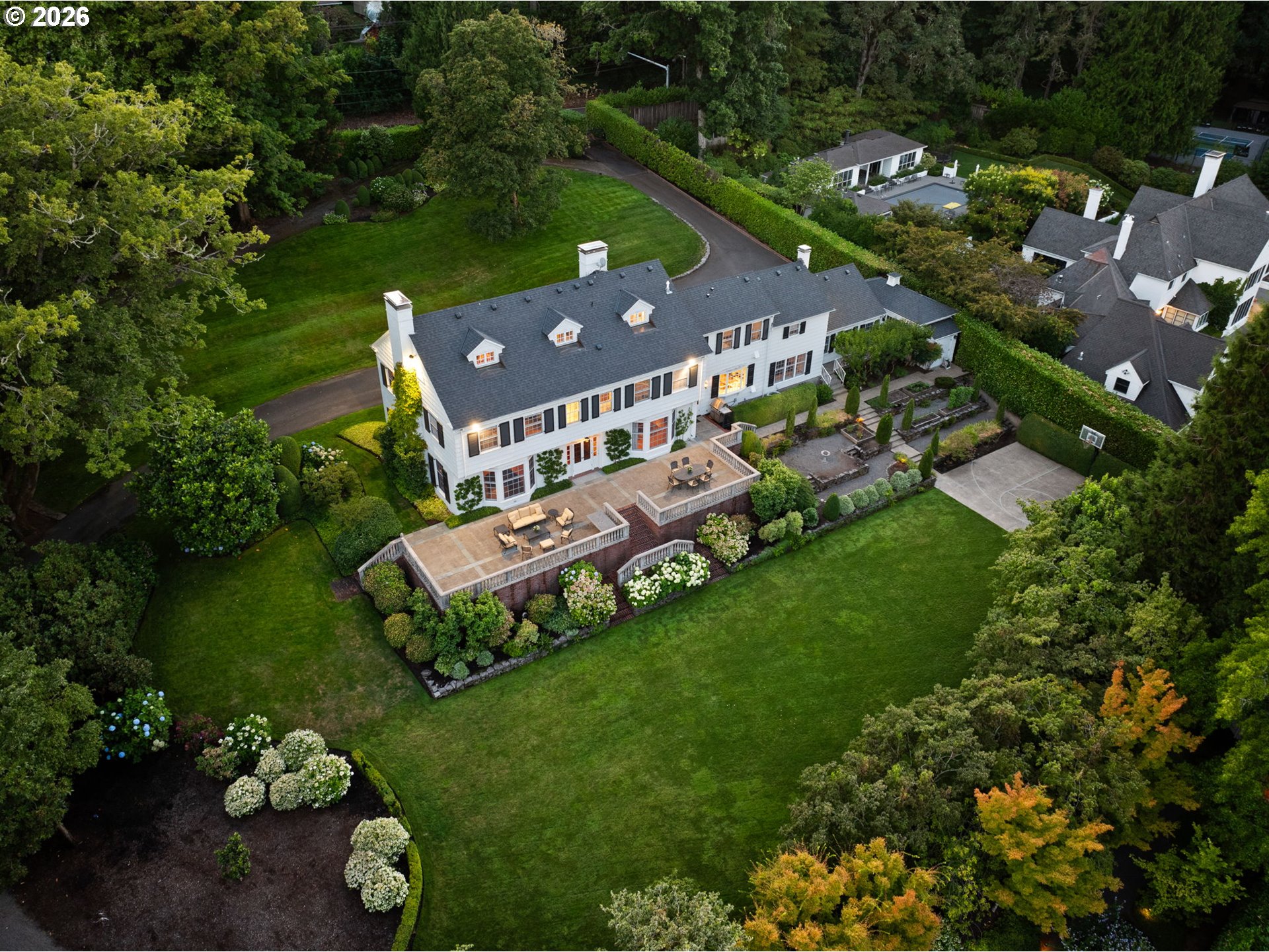 2393 South Military Road Portland, OR 97219 - Photo 3 of 48 an aerial view of a house with a garden