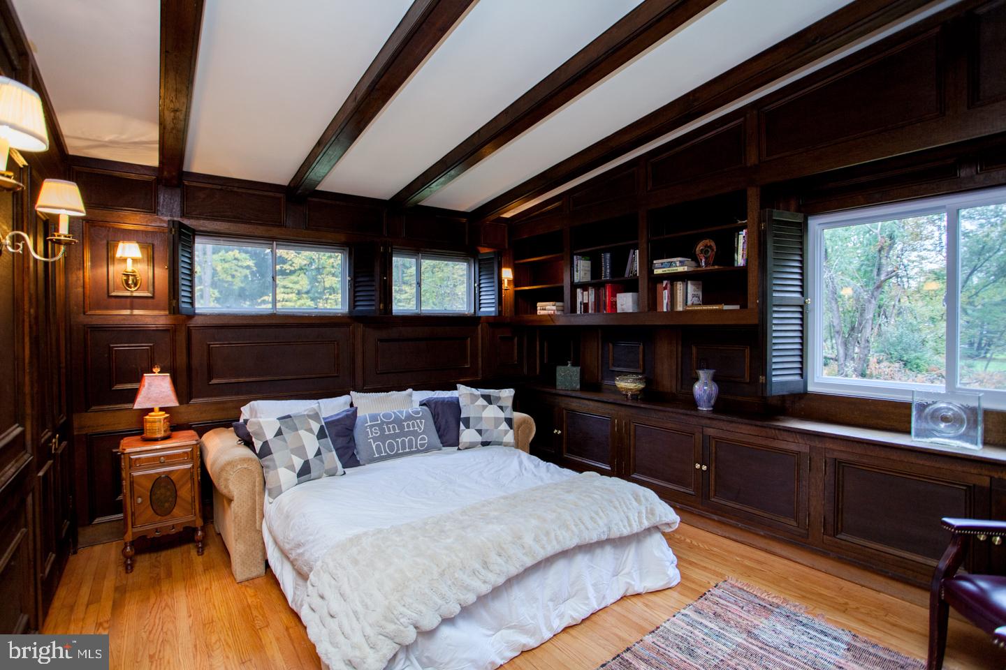 2925 Street Road Doylestown, PA 18902 - Photo 15 of 38 First Floor Bedroom Or Library With Built-ins
