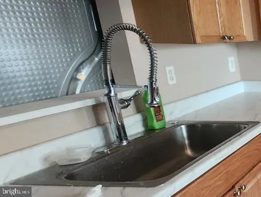 a close view of sink
