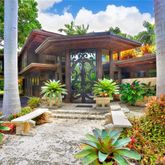 a view of a backyard with a garden