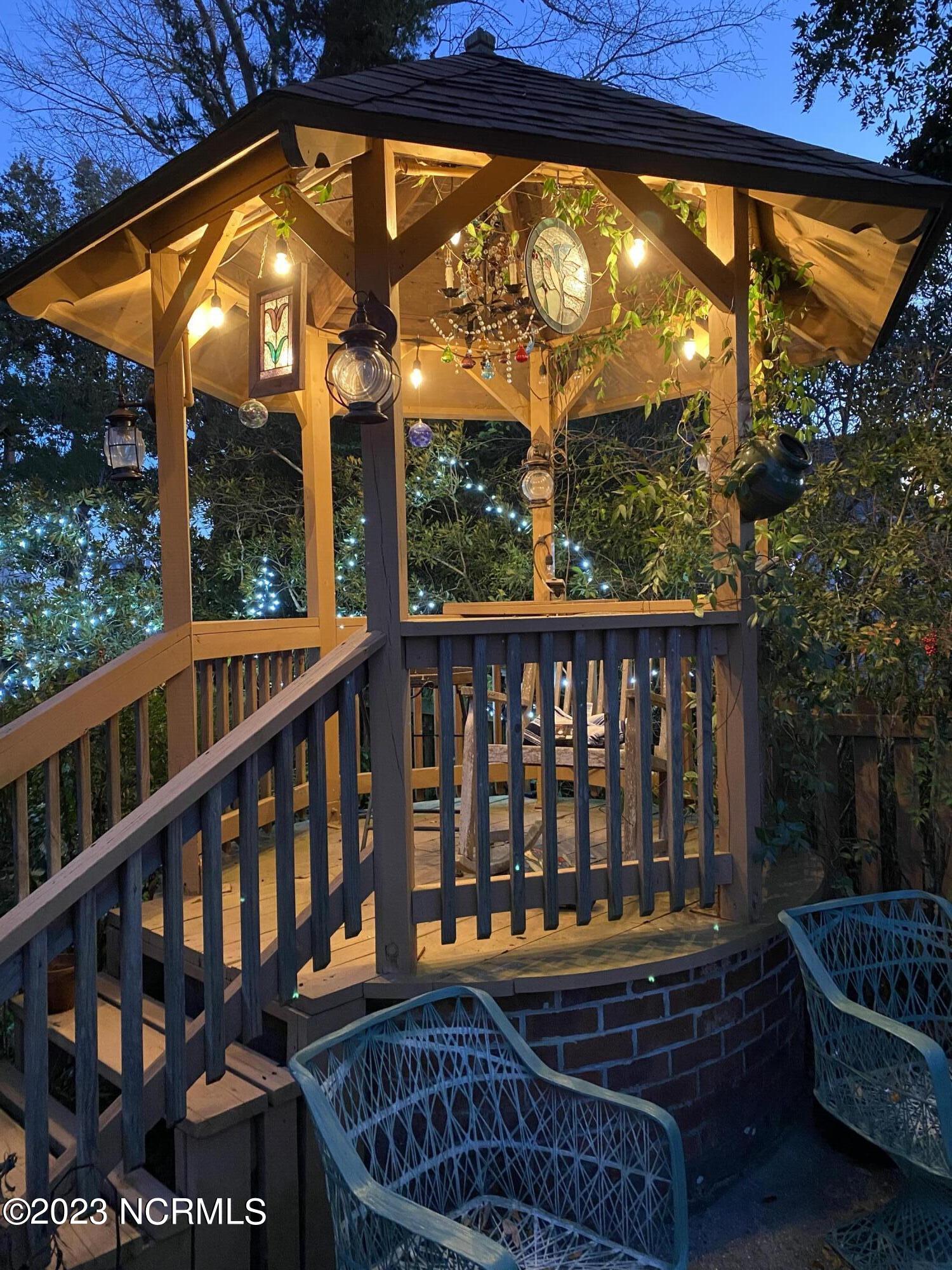 105 Inlet Court Hampstead, NC 28443 - Photo 57 of 95 Night time Gazebo