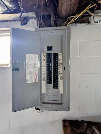 a view of a door of the house