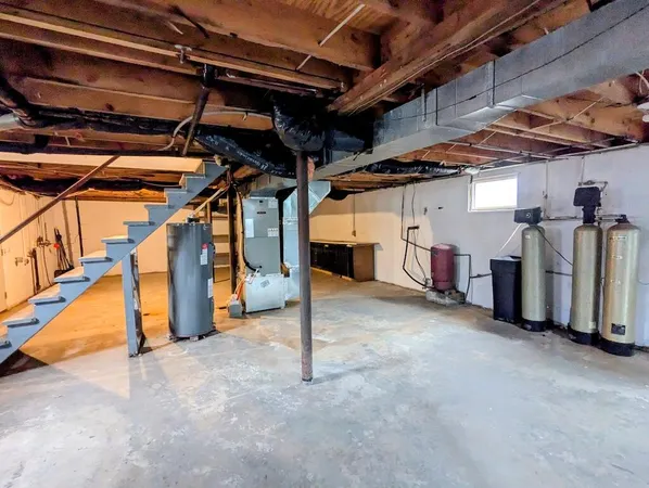 a view of storage and utility room