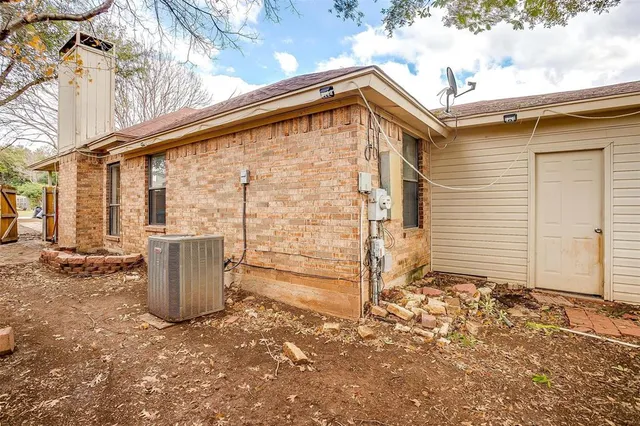 a backyard of a house