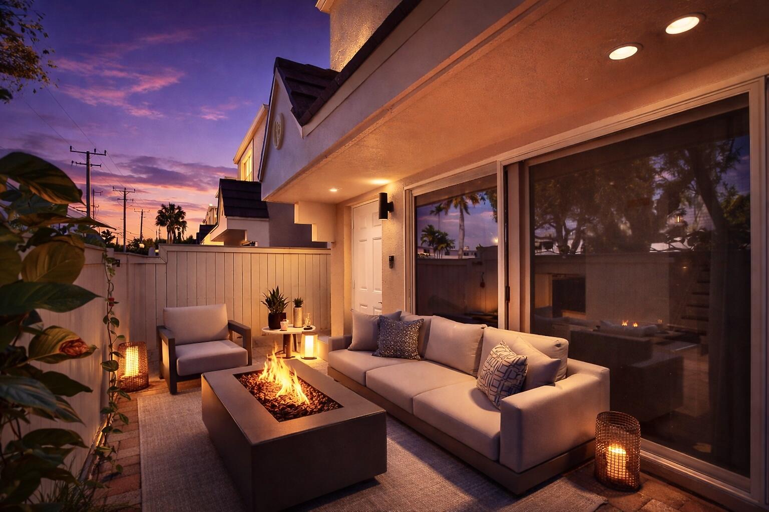 4550 Southwest 68th Ct Circle, Unit 548 Miami, FL 33155 - Photo 48 of 51 a outdoor living space with furniture and a potted plant