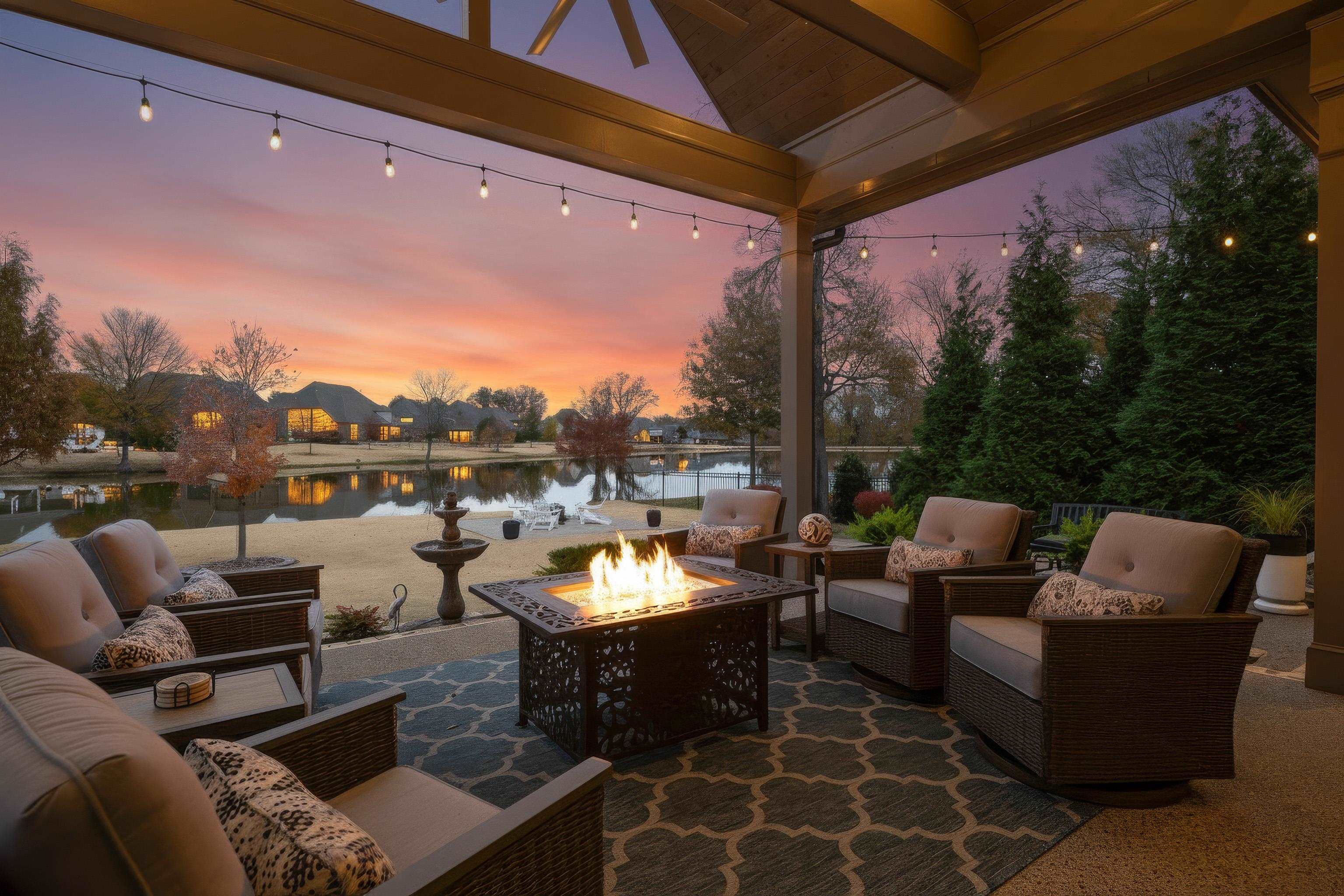 170 Twin Lakes Road Piperton, TN 38017 - Photo 30 of 40 View of patio / terrace featuring outdoor lounge area and a water view