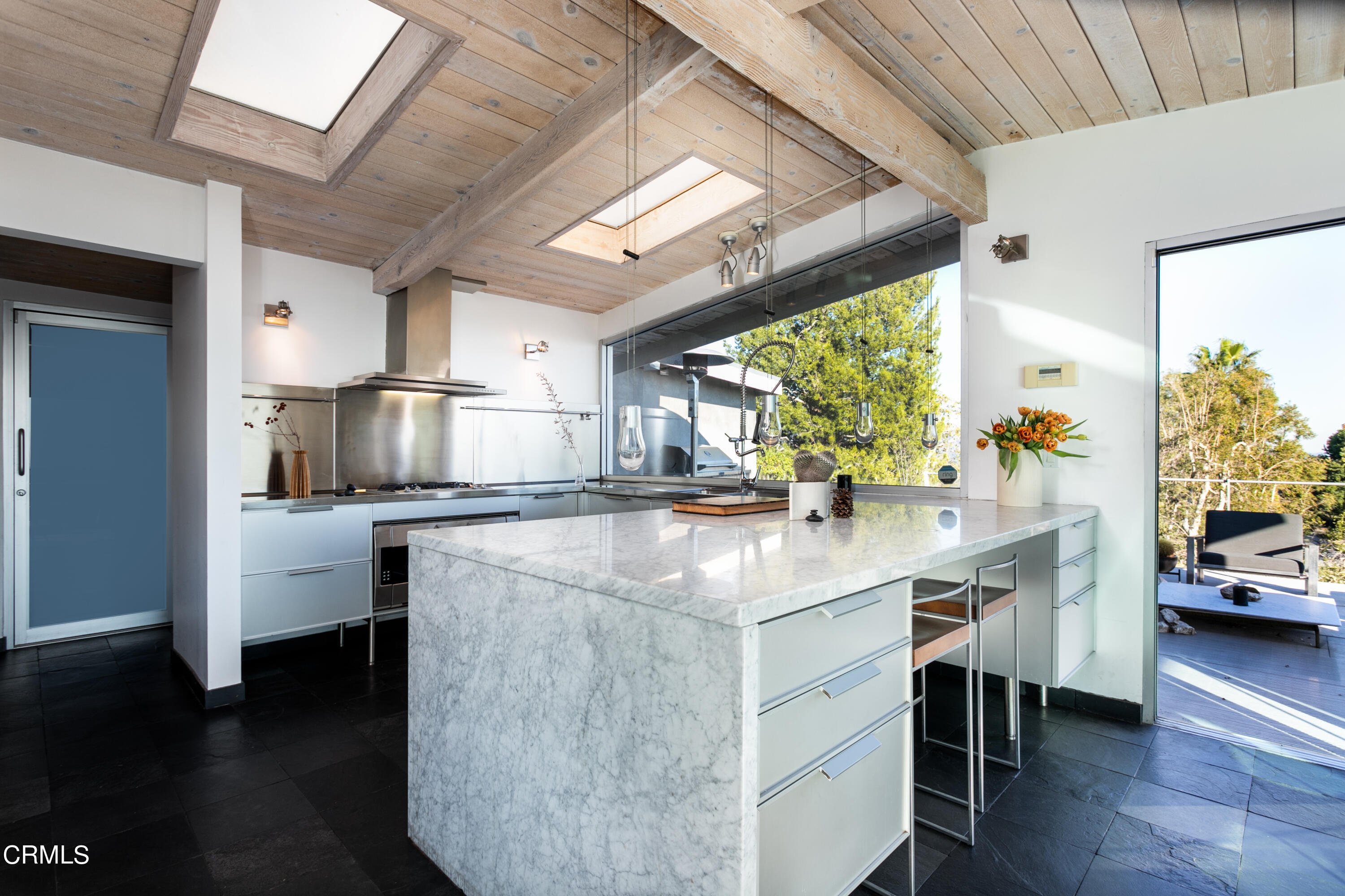 1290 Fairlawn Way Pasadena, CA 91105 - Photo 11 of 30 a kitchen with stainless steel appliances granite countertop a sink a stove and a refrigerator