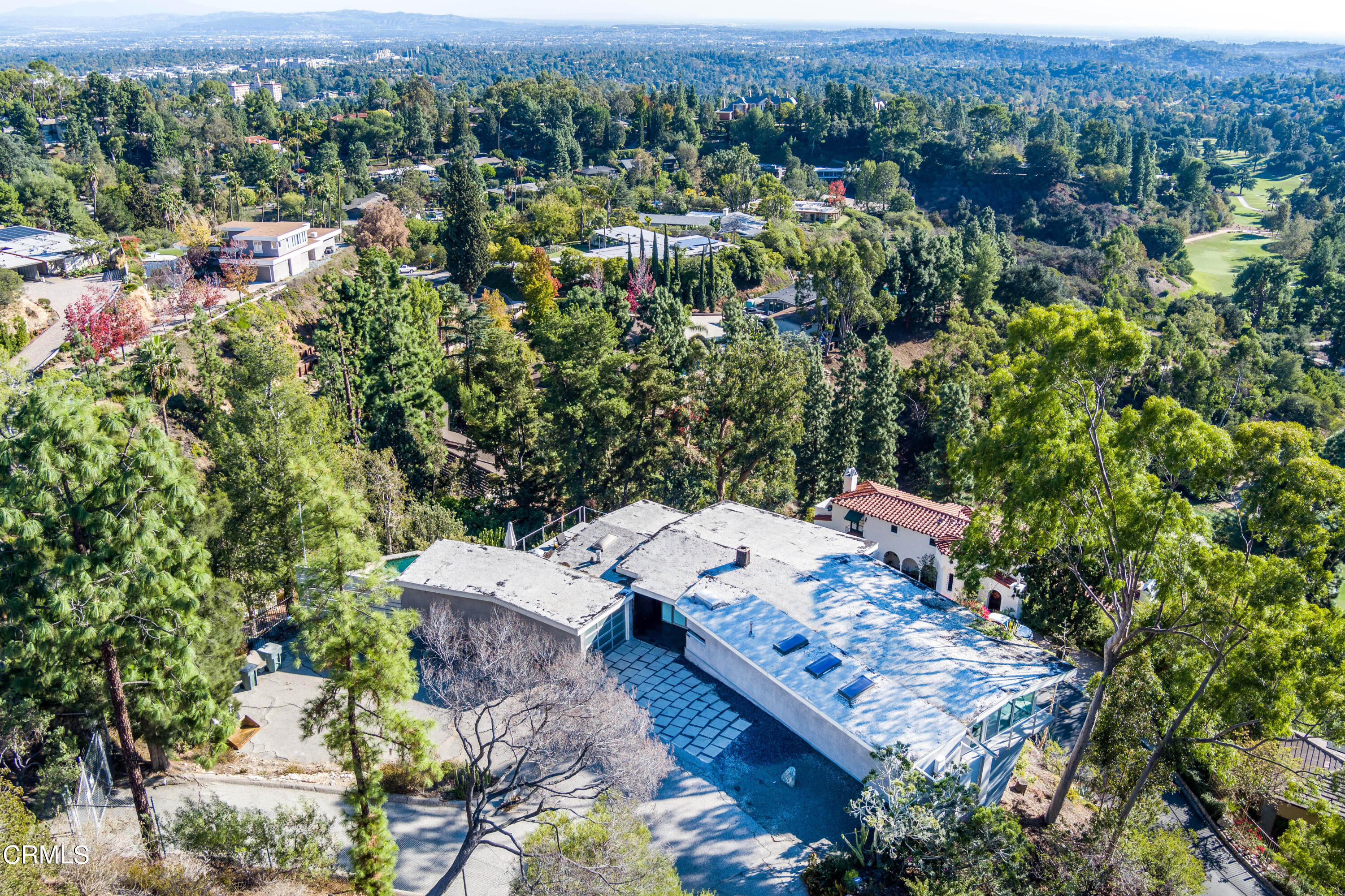 1290 Fairlawn Way Pasadena, CA 91105 - Photo 27 of 30 an aerial view of a house with a yard