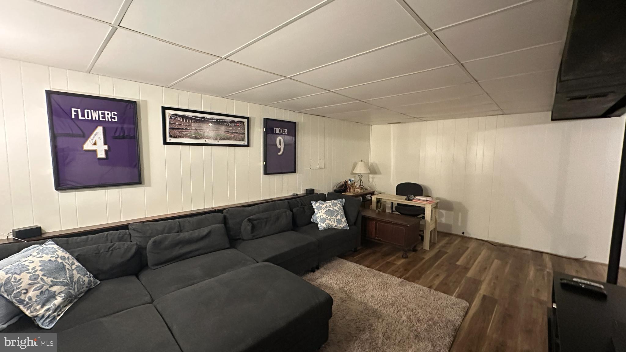 228 Embleton Road Owings Mills, MD 21117 - Photo 26 of 31 Cozy basement retreat with sports flair.