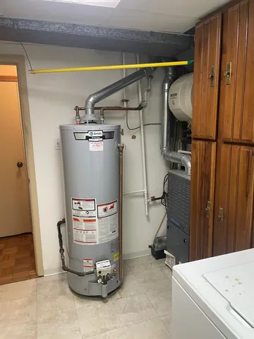 a view of water heater room
