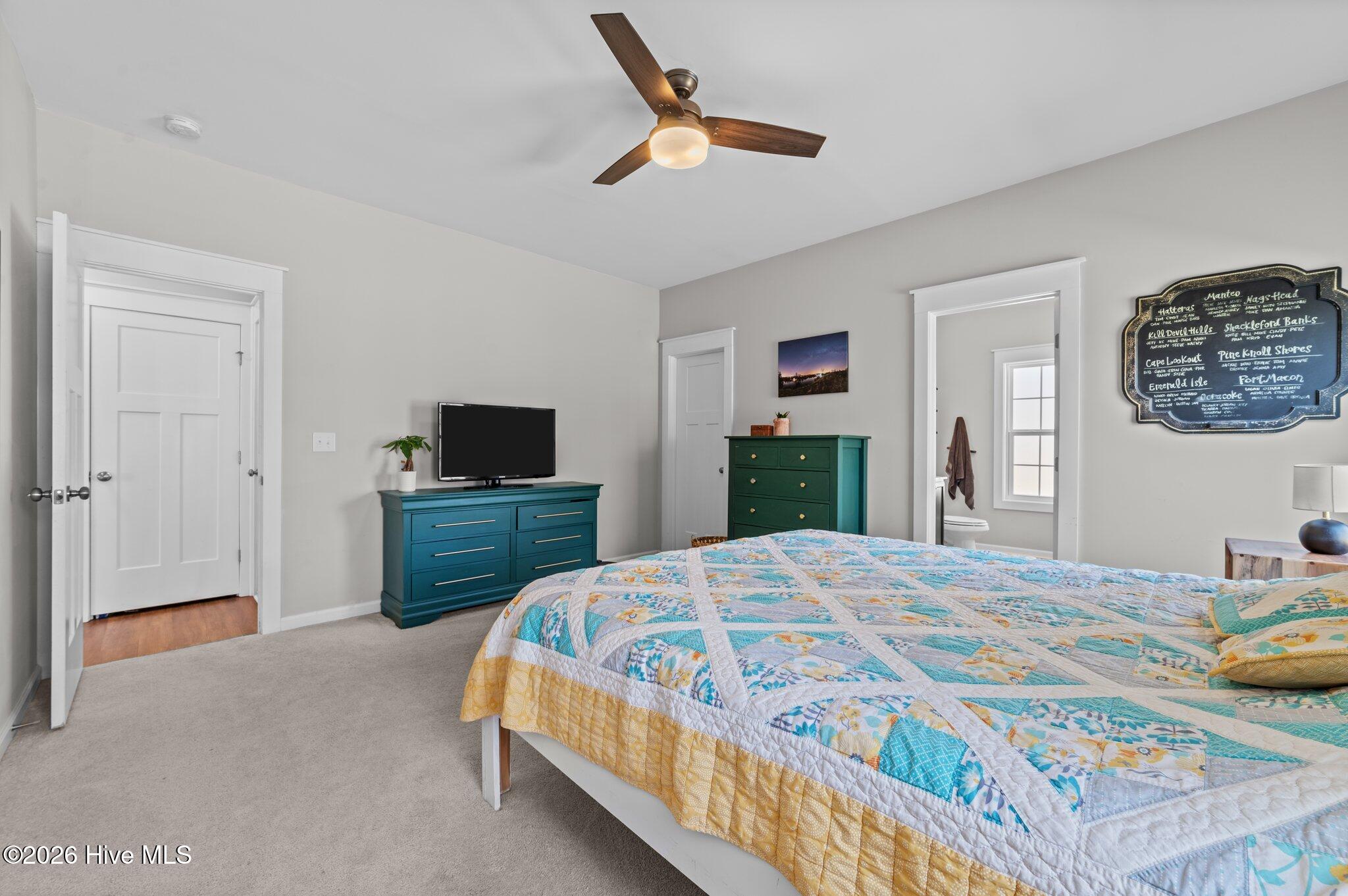 199 Yeats Creek Road Chocowinity, NC 27817 - Photo 35 of 46 Primary bedroom, looking toward bathroom and closet.