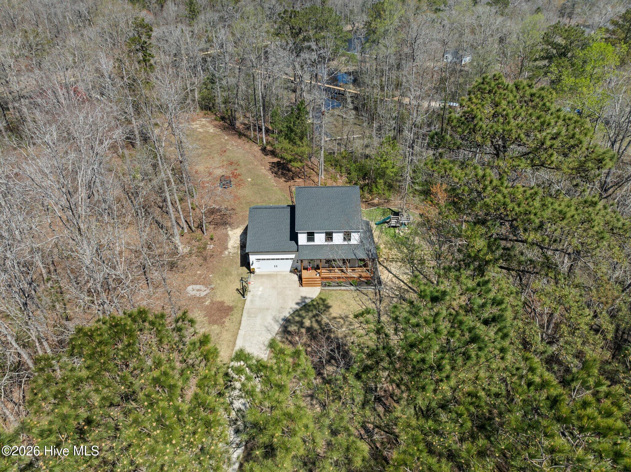 199 Yeats Creek Road Chocowinity, NC 27817 - Photo 8 of 46 Aerial of front of house