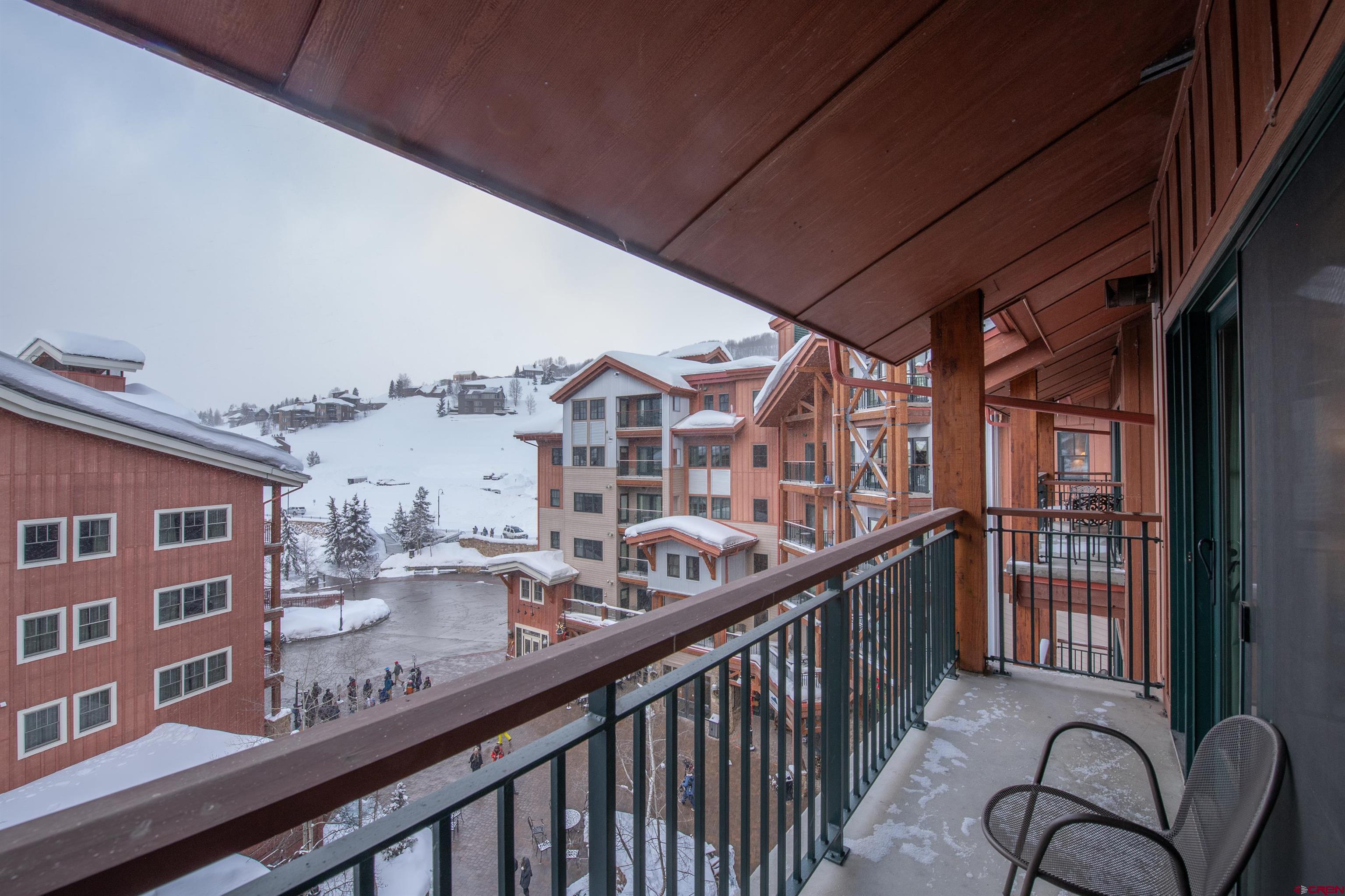620 Gothic Road, Unit 504 Crested Butte, CO 81225 - Photo 8 of 33 a view of a balcony with furniture