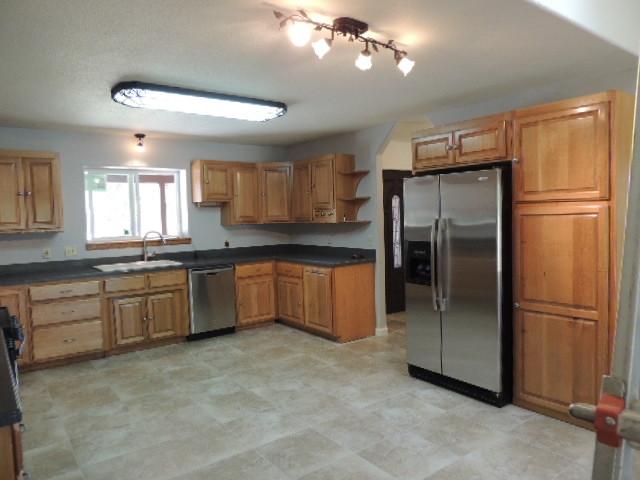 Open kitchen area