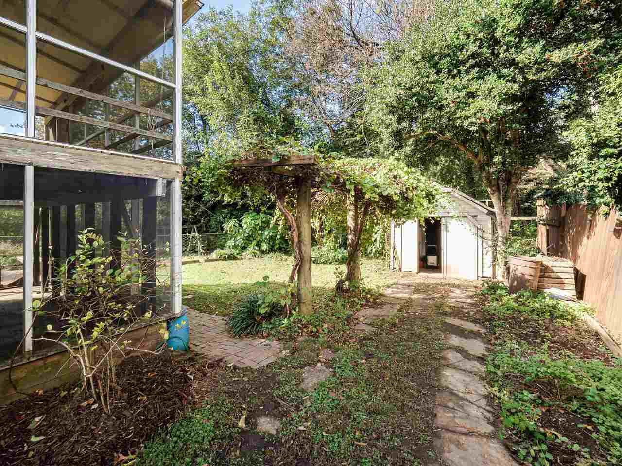 408 Morrison Avenue Raleigh, NC 27608 - Photo 26 of 29 Ample space for gardening and expanding the vineyard. Scuppernong Grapevine and Raised Beds