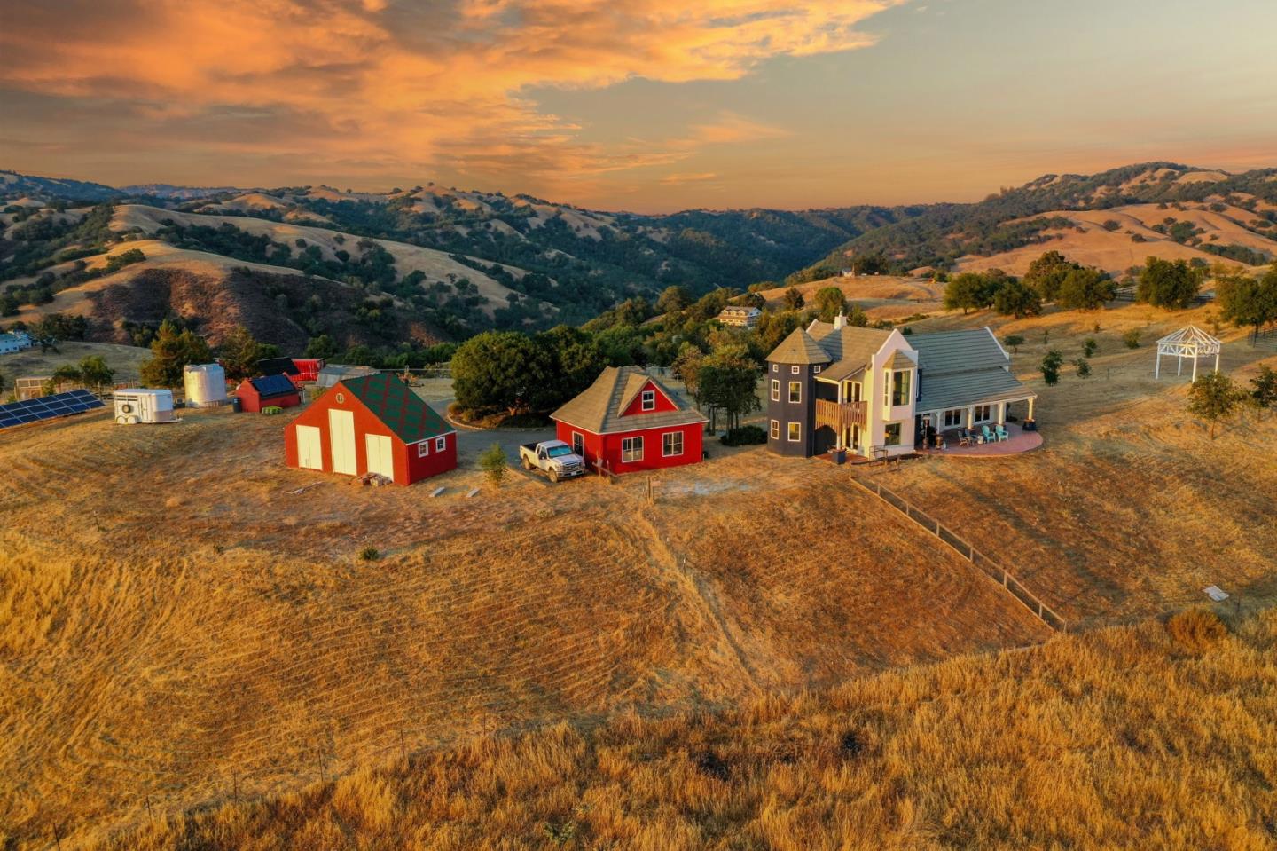 16650 Finley Ridge Road Morgan Hill, CA 95037 - Photo 77 of 85 an aerial view of residential houses with outdoor space