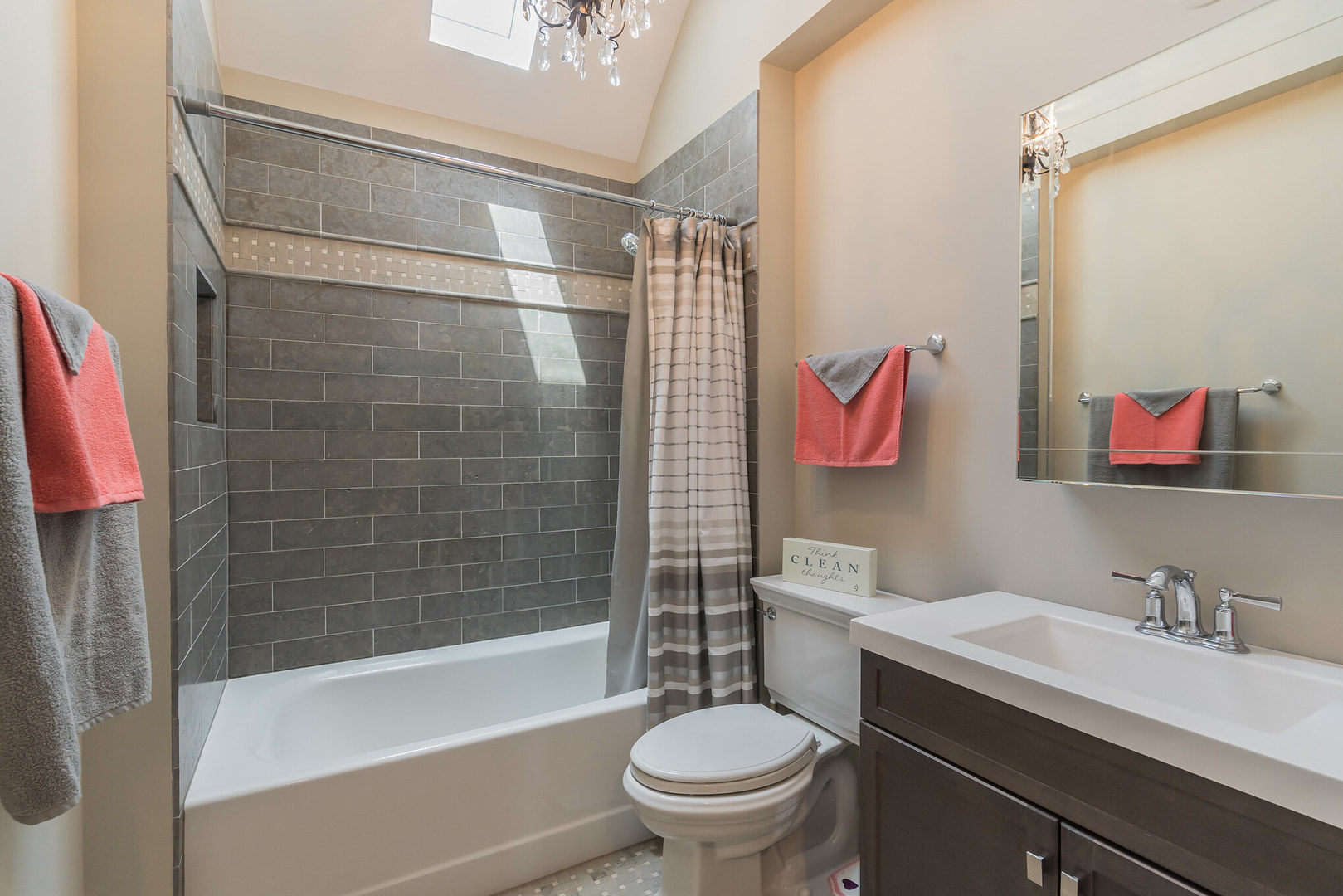 201 Spring Street Cary, IL 60013 - Photo 27 of 34 a bathroom with a sink toilet and shower