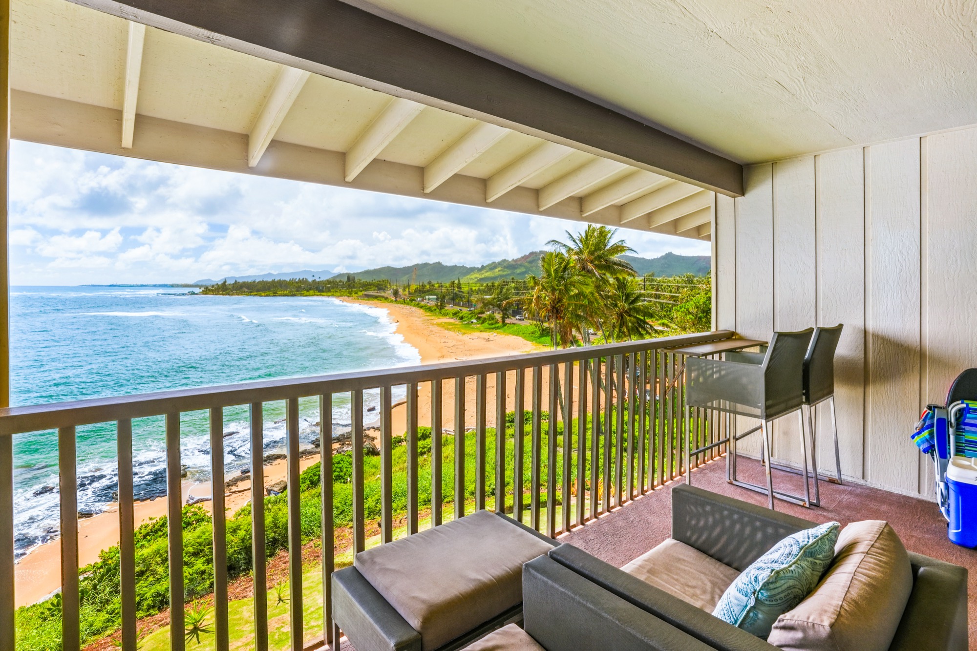 320 Papaloa Road, Unit 308 Kapaa, HI 96746 - Photo 3 of 26 a view of a two chairs in the balcony