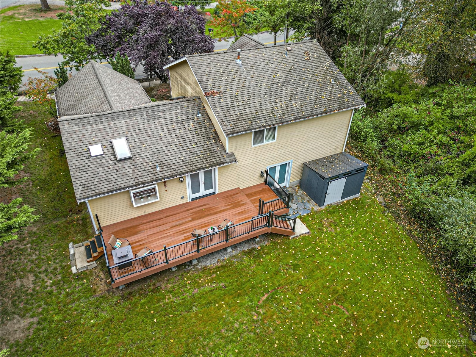 24040 Brier Road Brier, WA 98036 - Photo 31 of 37 an aerial view of a house with garden space and sitting area