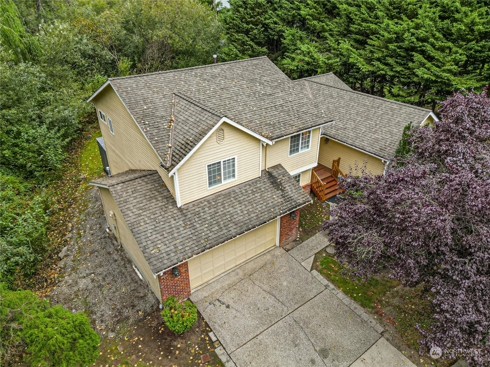 24040 Brier Road Brier, WA 98036 - Photo 32 of 37 a aerial view of a house with a yard and large tree