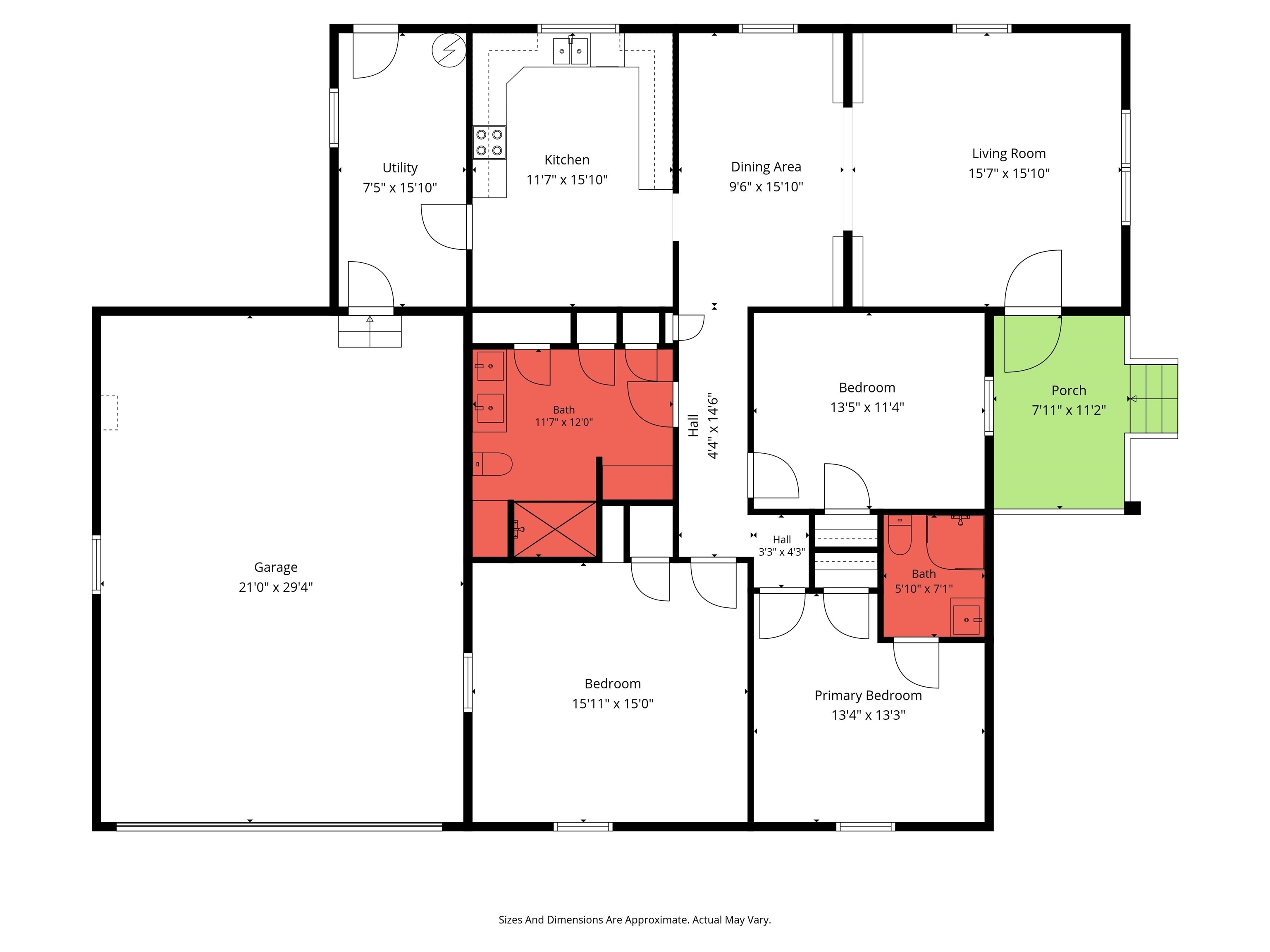 312 Sutherland Drive Mobile, AL 36611 - Photo 28 of 28 Floor plan
