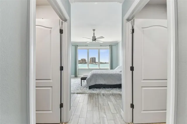a bathroom with a shower and a bath tub