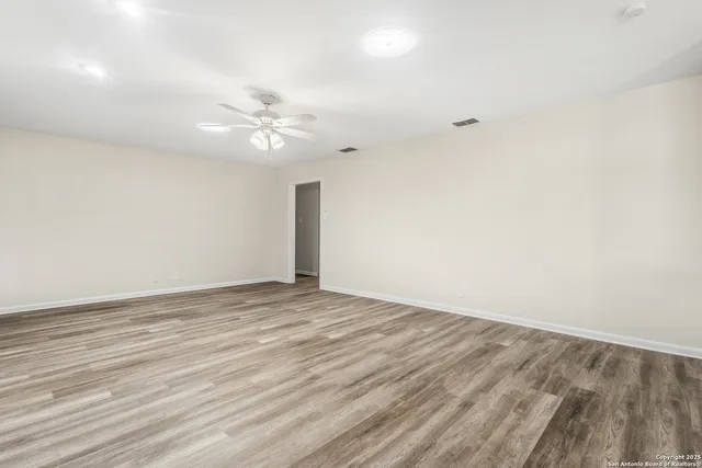 wooden floor in an empty room