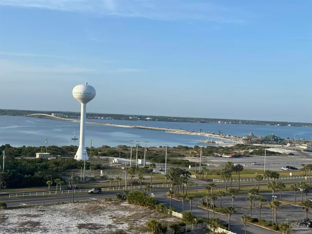 a view of ocean with a city