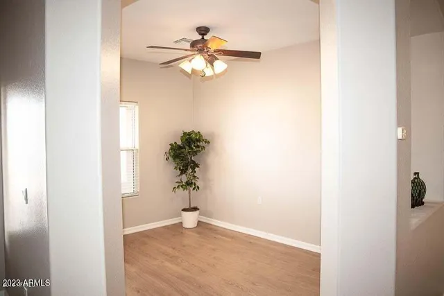 a view of an empty room