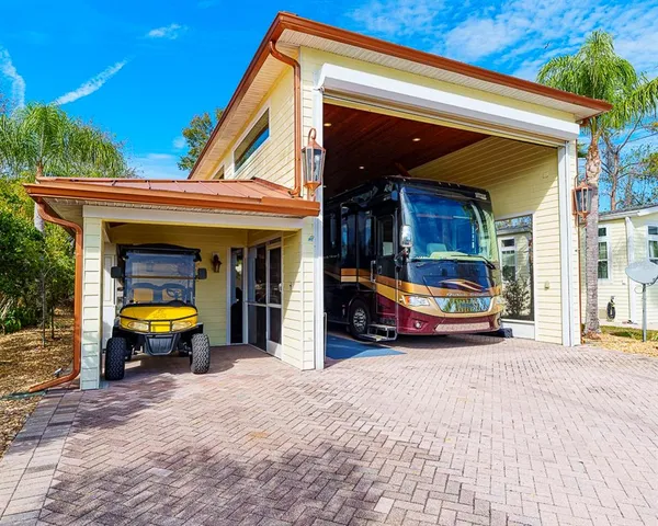 a view of car parked in front of building