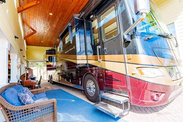 a view of a chairs in a patio