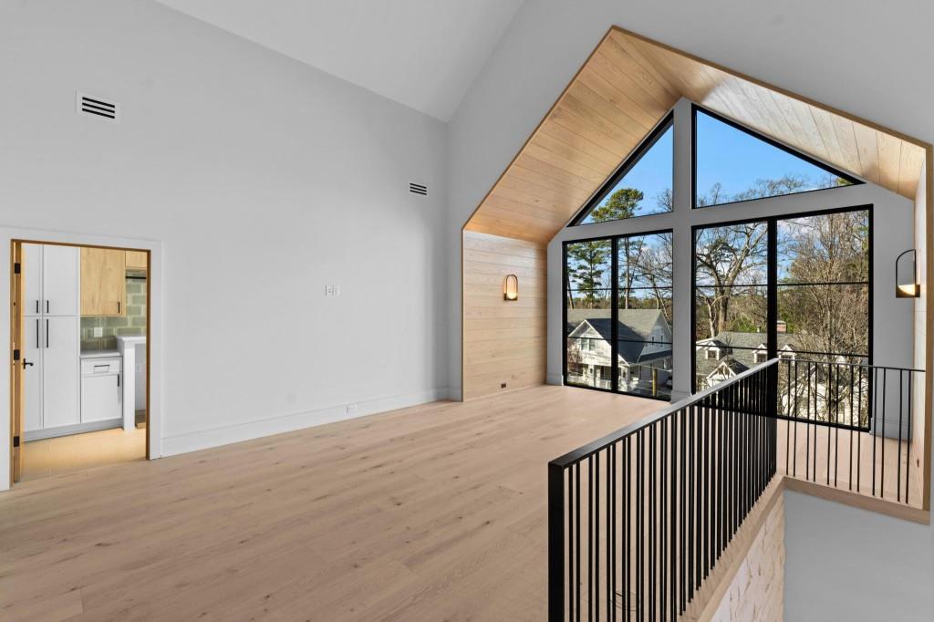 843 Yorkshire Road Northeast Atlanta, GA 30306 - Photo 26 of 65 a view of a stairs and an empty room