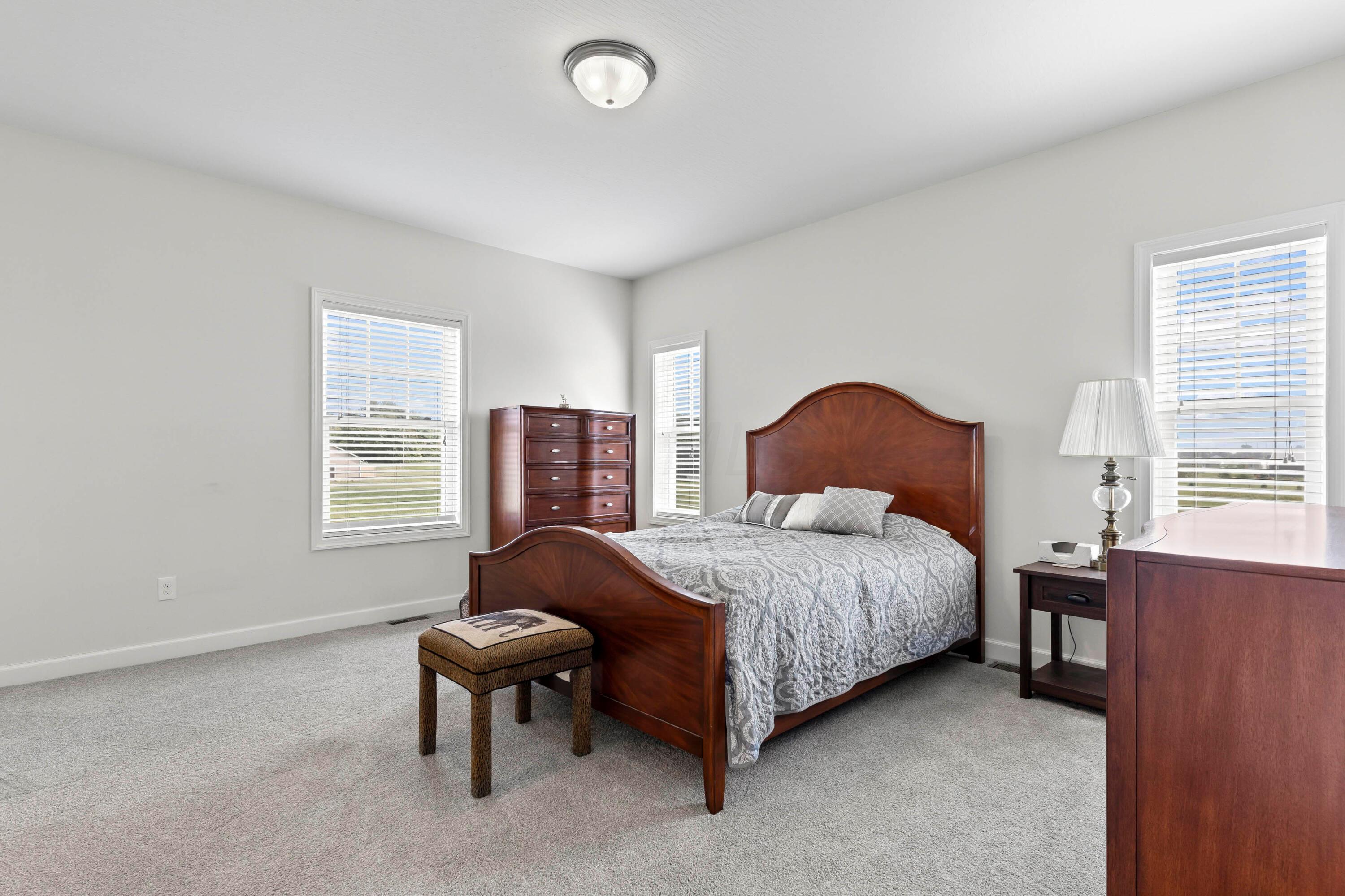 3644 Panhandle Road Delaware, OH 43015 - Photo 20 of 46 • Light greige carpet
• Ivory painted walls
• Ceiling light
• 2” blinds