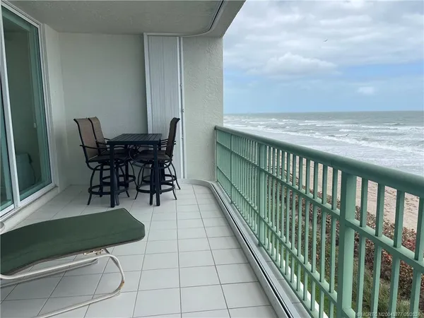 a view of balcony and patio