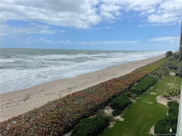 a view of an ocean beach