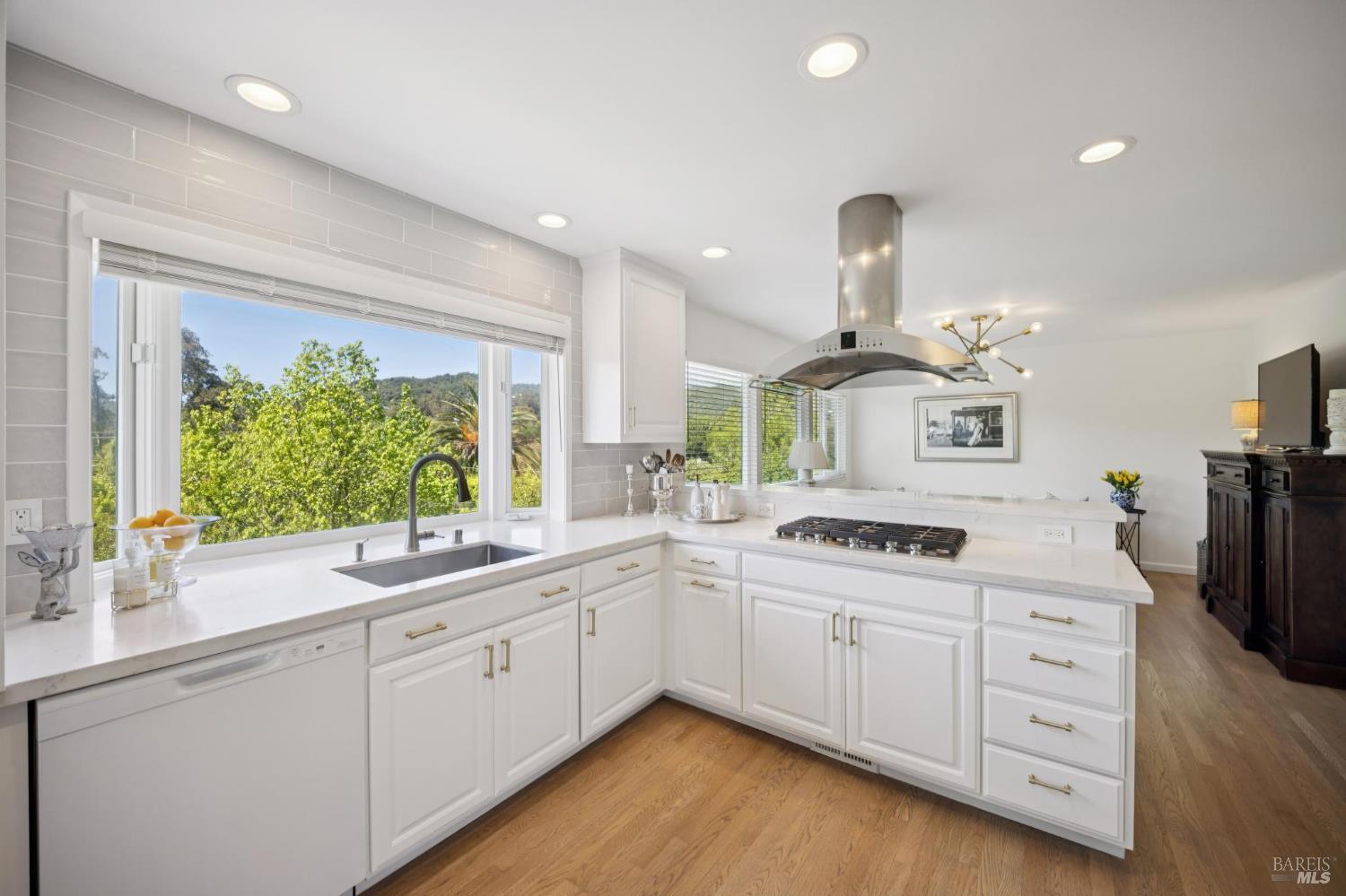 1380 Grand Avenue San Rafael, CA 94901 - Photo 14 of 46 a kitchen with white cabinets and sink