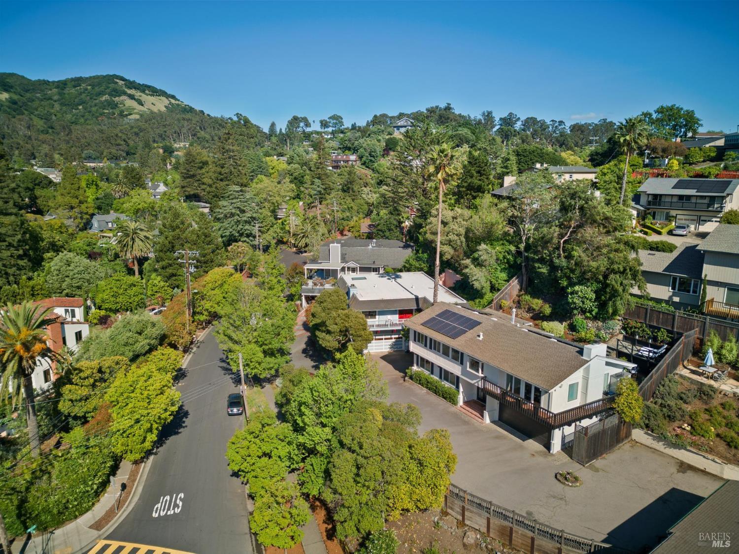 1380 Grand Avenue San Rafael, CA 94901 - Photo 45 of 46 an aerial view of a house with a yard