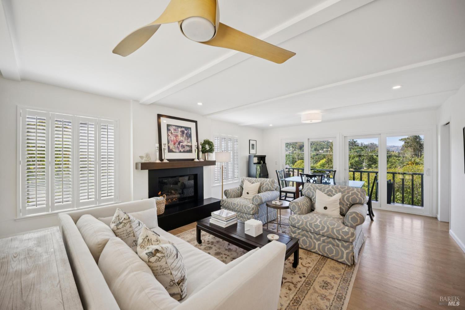1380 Grand Avenue San Rafael, CA 94901 - Photo 7 of 46 a living room with fireplace furniture and a large window