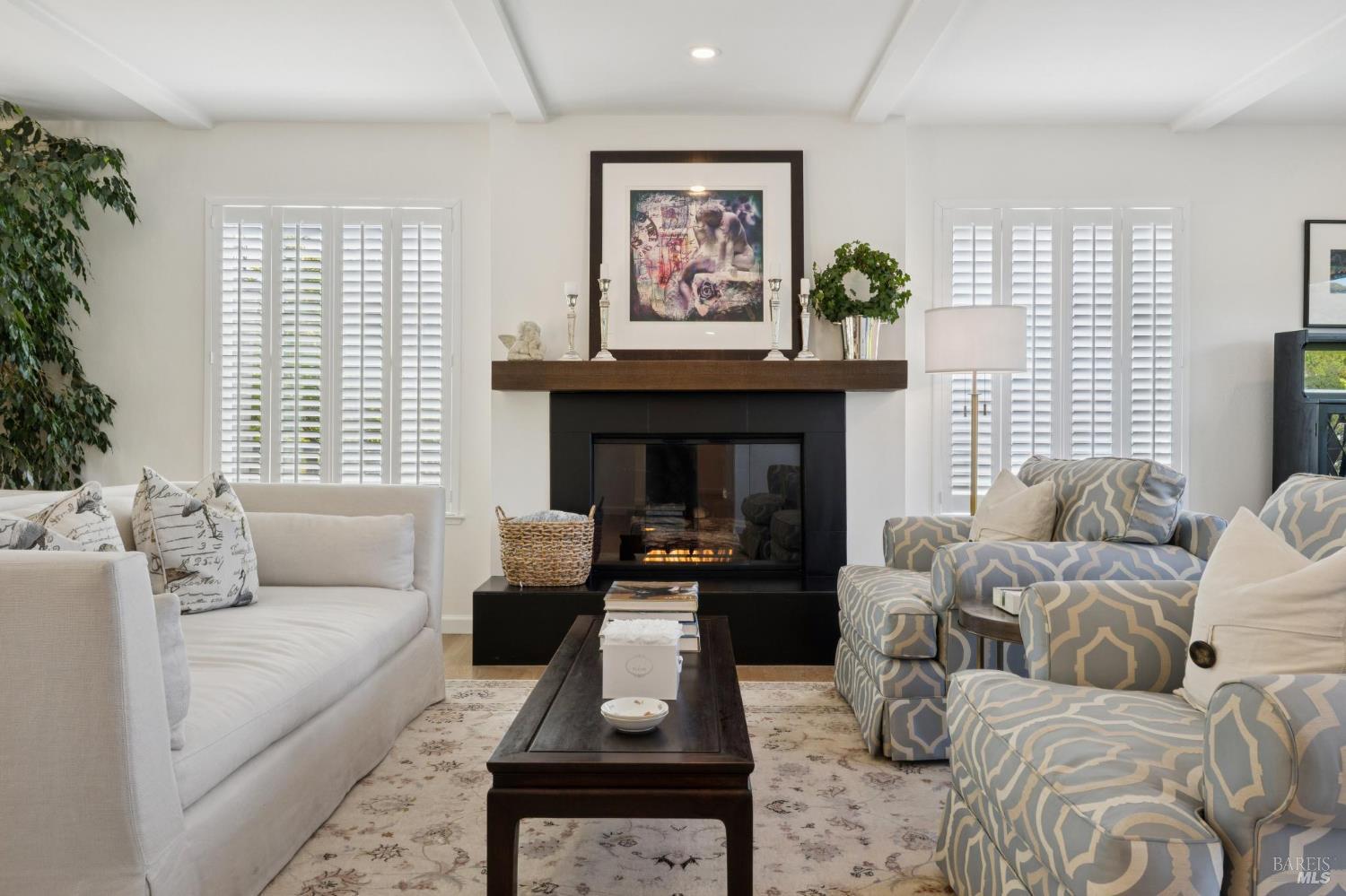 1380 Grand Avenue San Rafael, CA 94901 - Photo 8 of 46 a living room with furniture a large window and a fireplace